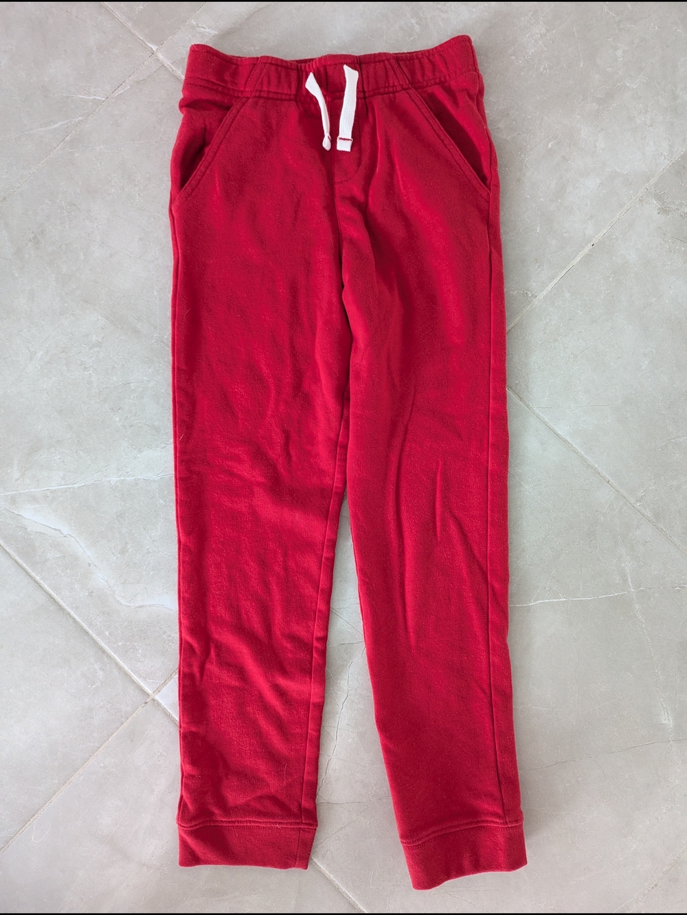 2/$20 Lightning Bug Sweatpants 10 Red Drawstring Joggers Pocket Lounge NWOT